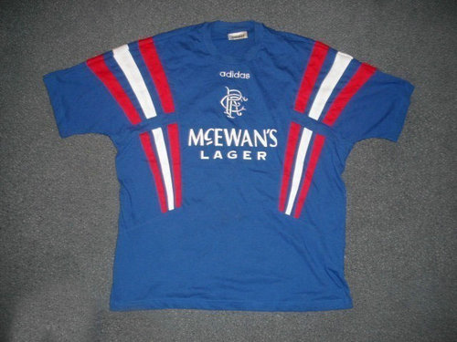 maillot de foot glasgow rangers domicile 1996-1997 rétro