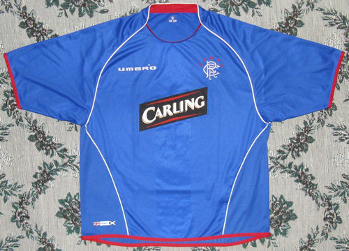 maillot de foot glasgow rangers domicile 2005-2006 rétro