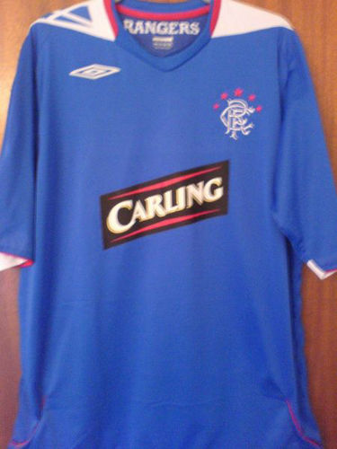 maillot de foot glasgow rangers domicile 2006-2007 rétro