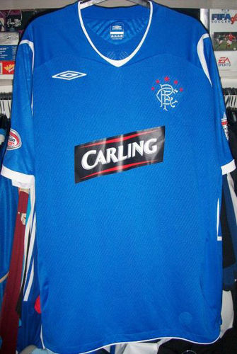 maillot de foot glasgow rangers domicile 2008-2009 pas cher