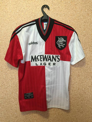 maillot de foot glasgow rangers exterieur 1995-1996 rétro