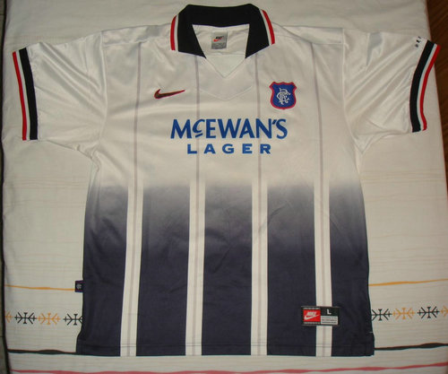 maillot de foot glasgow rangers exterieur 1997-1998 rétro