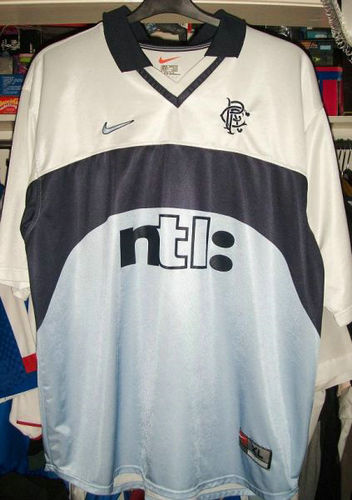 maillot de foot glasgow rangers exterieur 1999-2000 rétro