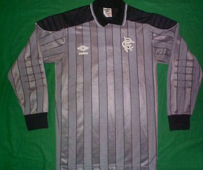 maillot de foot glasgow rangers gardien 1985-1986 rétro