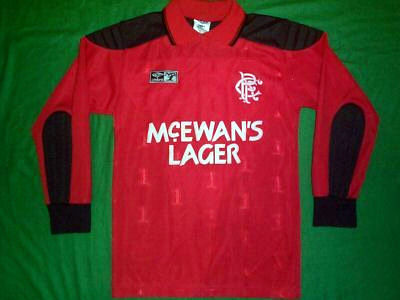 maillot de foot glasgow rangers gardien 1987-1988 rétro