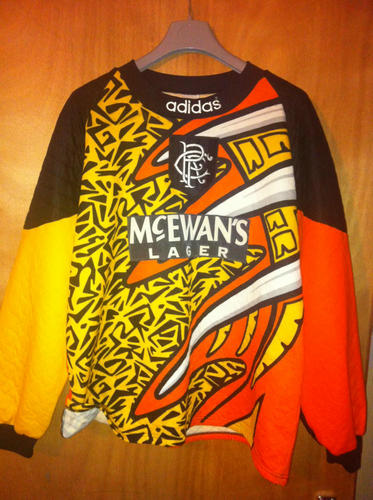 maillot de foot glasgow rangers gardien 1994-1996 rétro