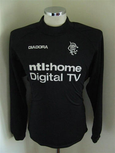 maillot de foot glasgow rangers gardien 2002-2003 rétro