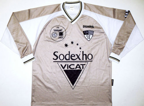 maillot de foot grenoble foot 38 exterieur 2001-2002 rétro