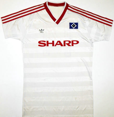 maillot de foot hambourg sv domicile 1987-1988 rétro