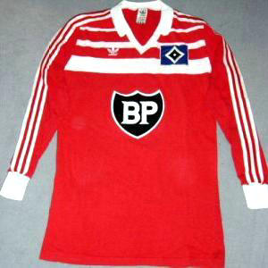 maillot de foot hambourg sv exterieur 1983-1984 rétro