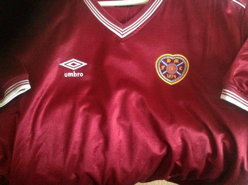 maillot de foot hearts domicile 1984-1986 pas cher