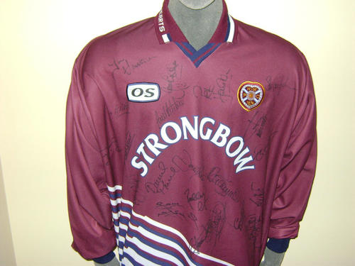 maillot de foot hearts domicile 1998-1999 rétro