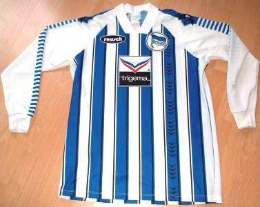 maillot de foot hertha bsc domicile 1995-1996 rétro