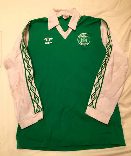 maillot de foot hibernian fc domicile 1980-1981 rétro