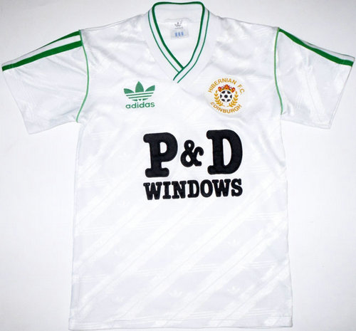 maillot de foot hibernian fc exterieur 1987-1988 rétro