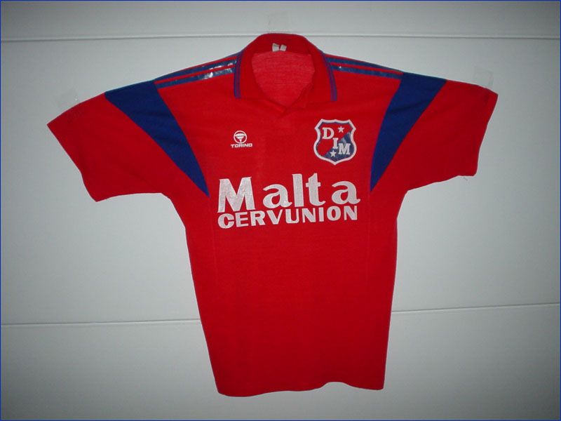 maillot de foot independiente medellín domicile 1991 rétro