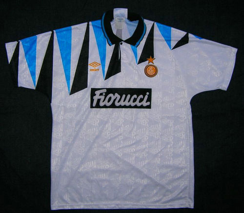maillot de foot inter milan exterieur 1992-1993 rétro