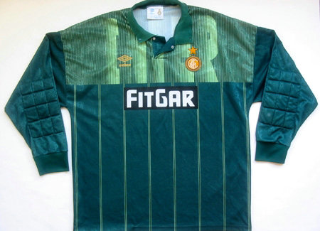 maillot de foot inter milan gardien 1991-1992 rétro