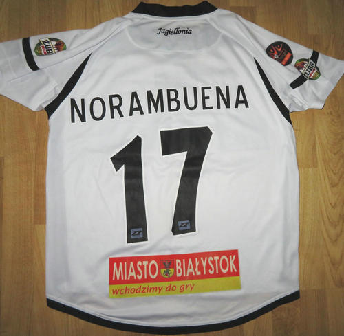 maillot de foot jagiellonia białystok exterieur 2007-2008 rétro