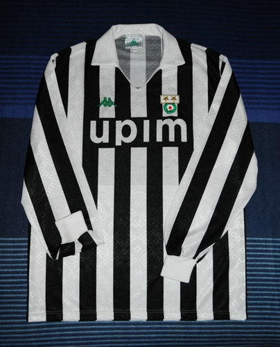 maillot de foot juventus fc domicile 1990-1991 rétro