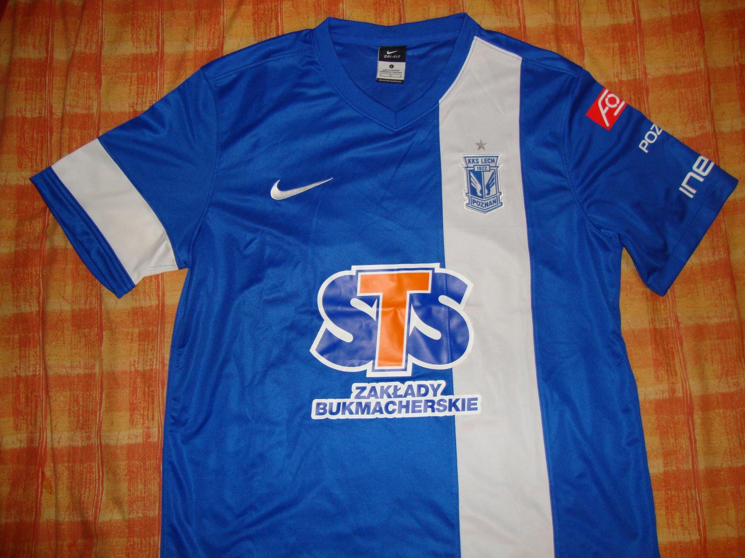 maillot de foot lech poznań domicile 2014-2015 rétro