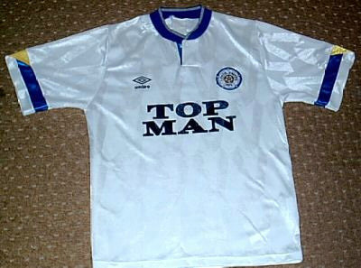 maillot de foot leeds united domicile 1990-1991 rétro