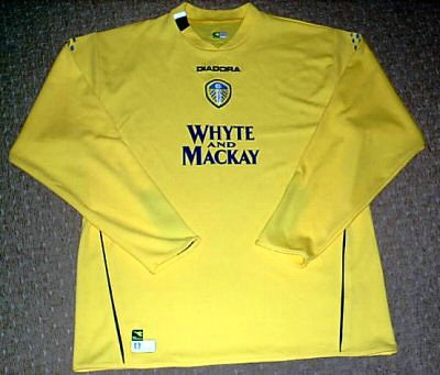 maillot de foot leeds united gardien 2004-2005 rétro