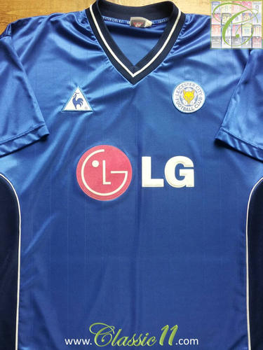 maillot de foot leicester city domicile 2002-2003 rétro