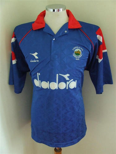 maillot de foot linfield fc domicile 1995-1996 pas cher
