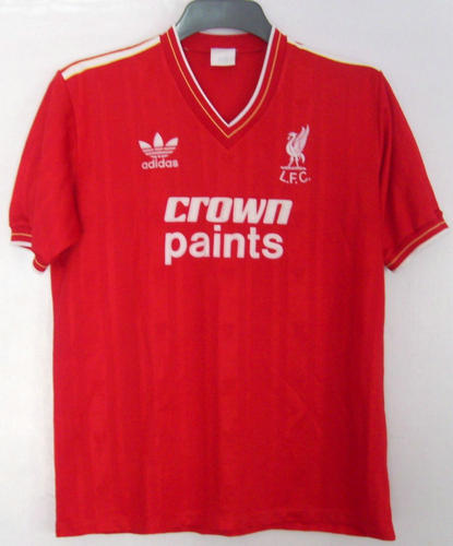 maillot de foot liverpool fc domicile 1986-1987 rétro