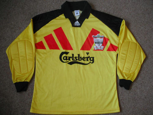 maillot de foot liverpool fc gardien 1992-1993 rétro