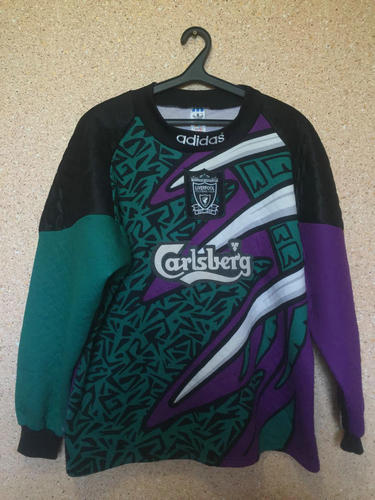 maillot de foot liverpool fc gardien 1995-1996 rétro