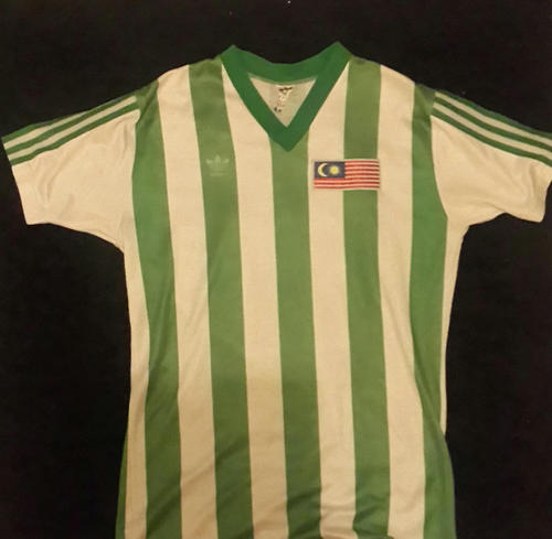 maillot de foot malaisie exterieur 1986 rétro