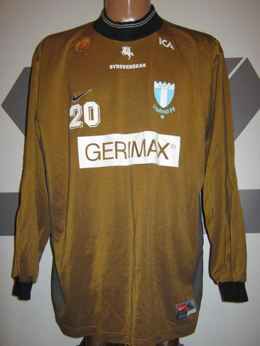 maillot de foot malmö ff gardien 1998-1999 rétro