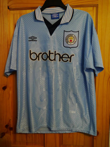 maillot de foot manchester city domicile 1995-1997 rétro