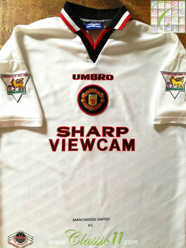 maillot de foot manchester united exterieur 1996-1997 rétro