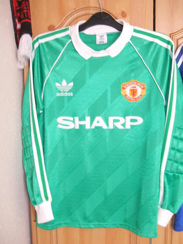 maillot de foot manchester united gardien 1988-1990 rétro