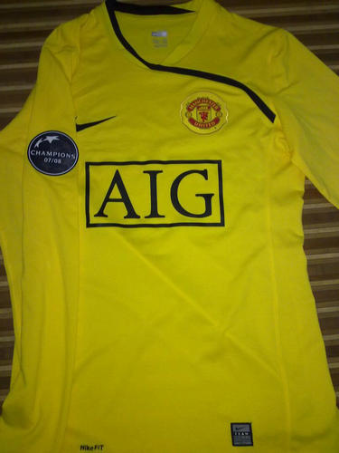 maillot de foot manchester united gardien 2008-2009 pas cher