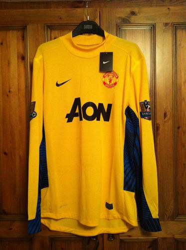 maillot de foot manchester united gardien 2011-2012 rétro