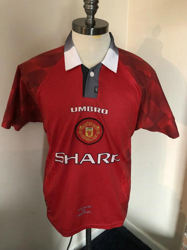 maillot de foot manchester united réplique 1996-1998 rétro