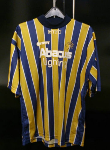 maillot de foot mansfield town fc domicile 1994-1995 rétro