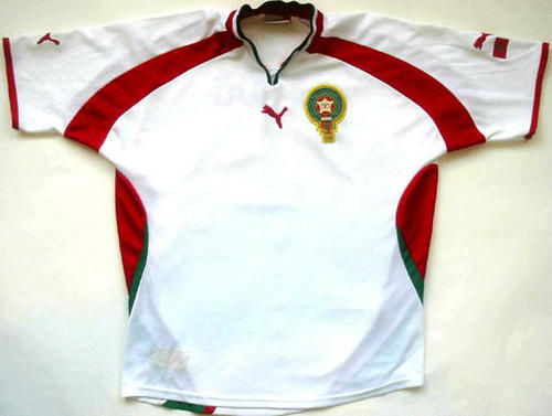maillot de foot maroc réplique 2000-2001 pas cher