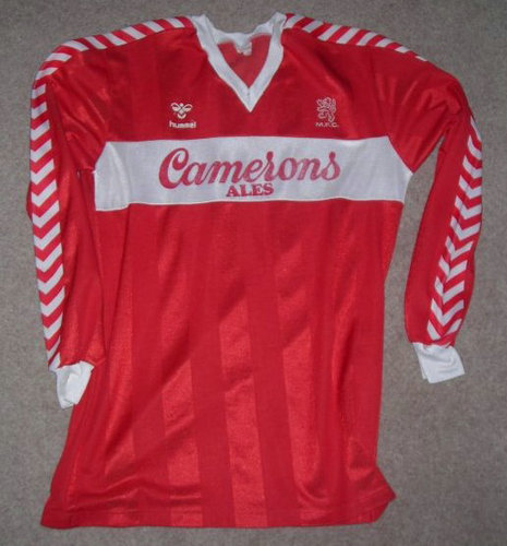 maillot de foot middlesbrough domicile 1986 rétro