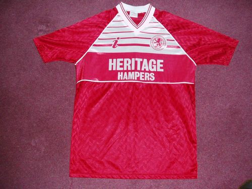maillot de foot middlesbrough domicile 1988-1990 rétro