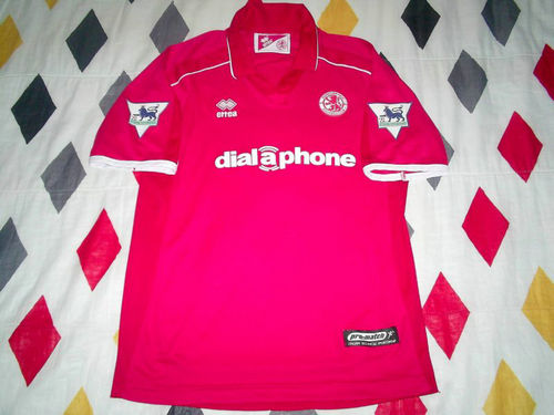 maillot de foot middlesbrough domicile 2002-2003 rétro