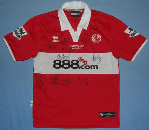 maillot de foot middlesbrough domicile 2004-2005 rétro