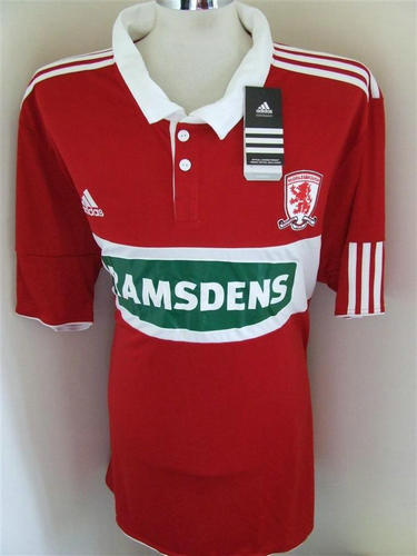 maillot de foot middlesbrough domicile 2010-2011 rétro