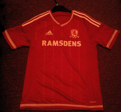 maillot de foot middlesbrough domicile 2015-2016 rétro