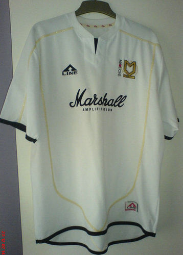 maillot de foot milton keynes dons domicile 2004-2006 rétro