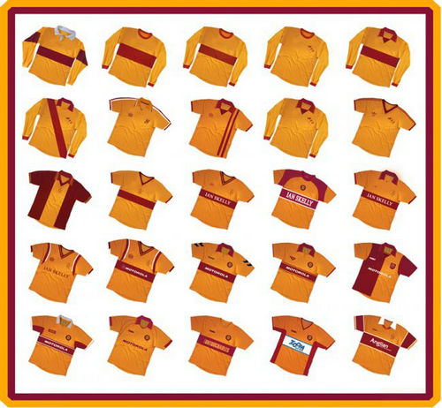 maillot de foot motherwell fc domicile 1975-2007 rétro